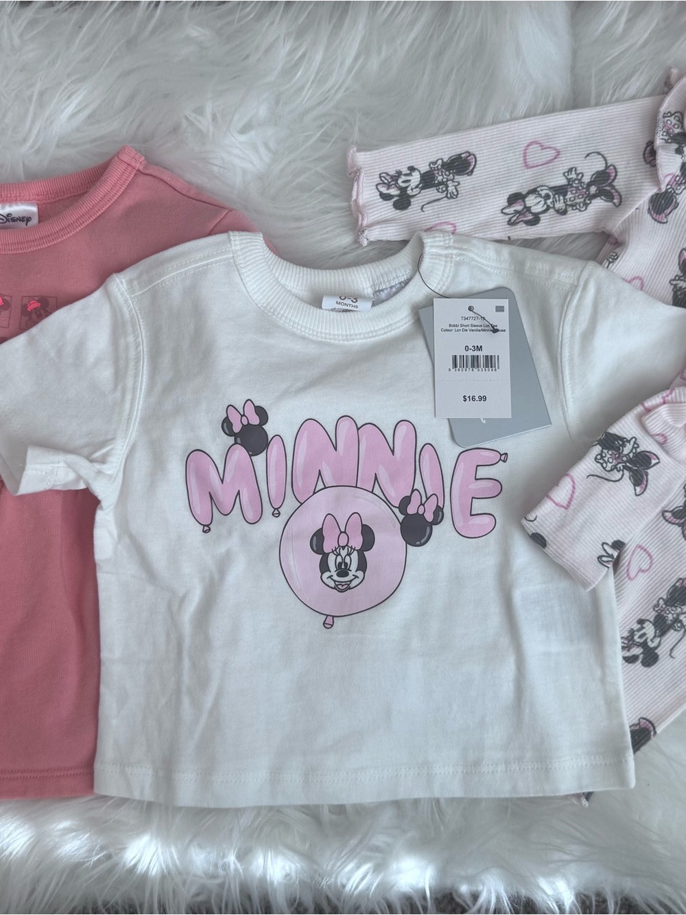 Disney White & Pink Minnie Mouse clothing bundle
